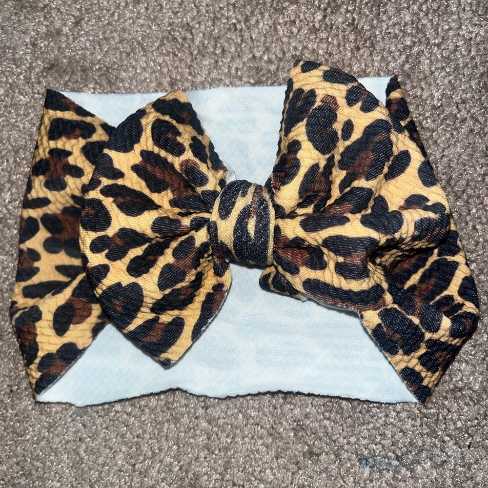 Leopard Print Bow Headband